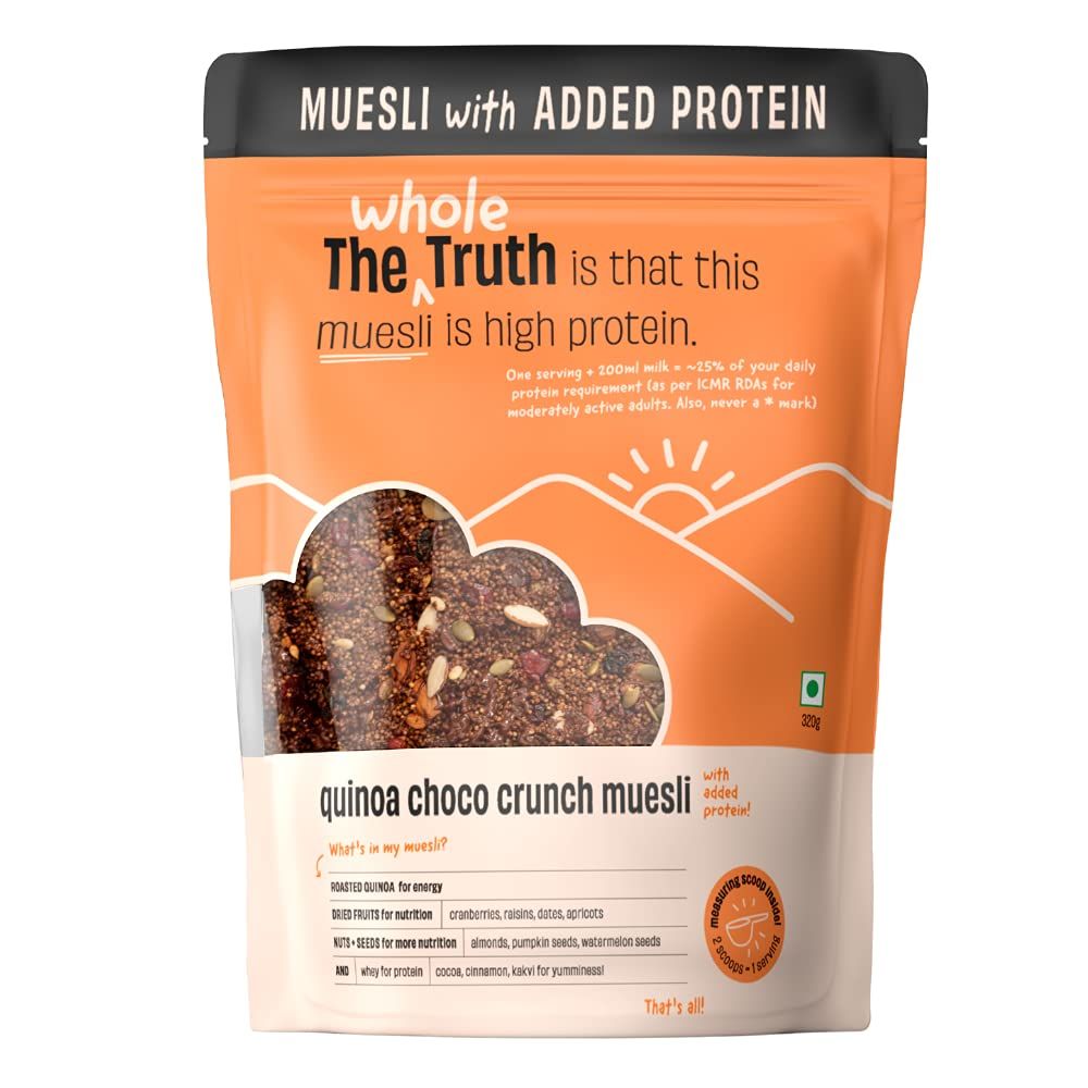 The Whole Truth High Protein Breakfast Muesli - Quinoa Choco Crunch Image