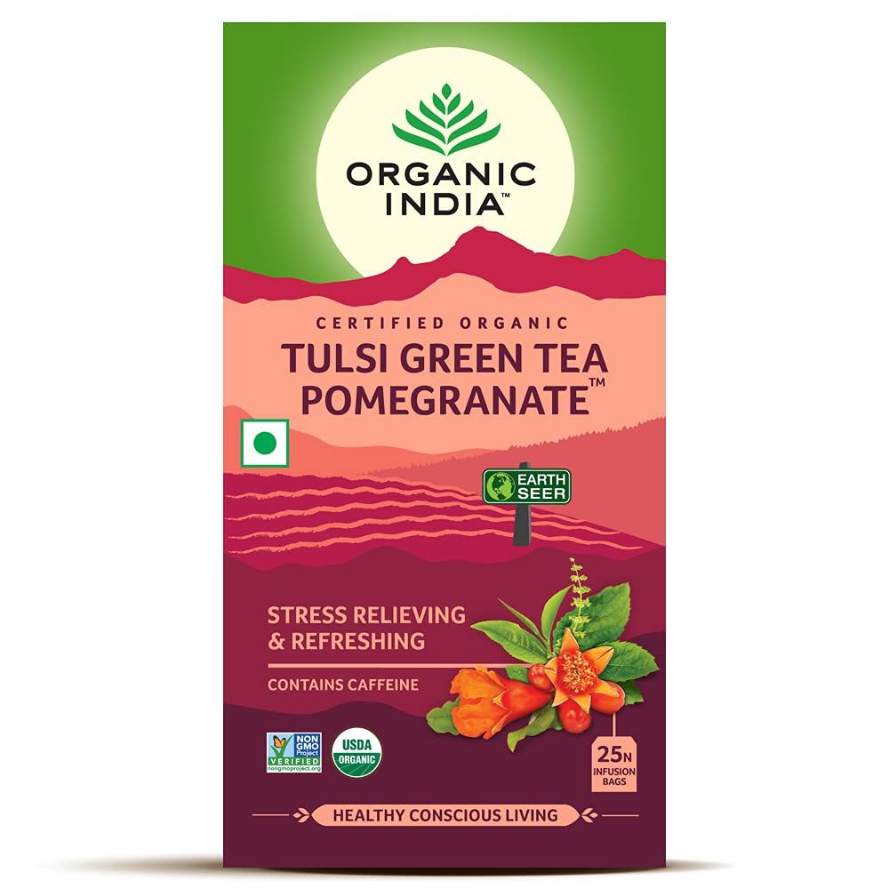 Organic India Tulsi Green Tra Pomegranate Image