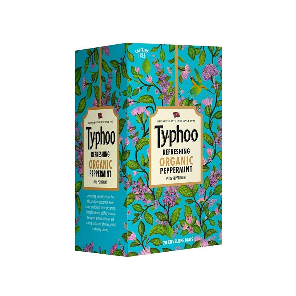 Typhoo Refreshing Organic Peppermint Tea With Pure Peppermint Tea Bags Image