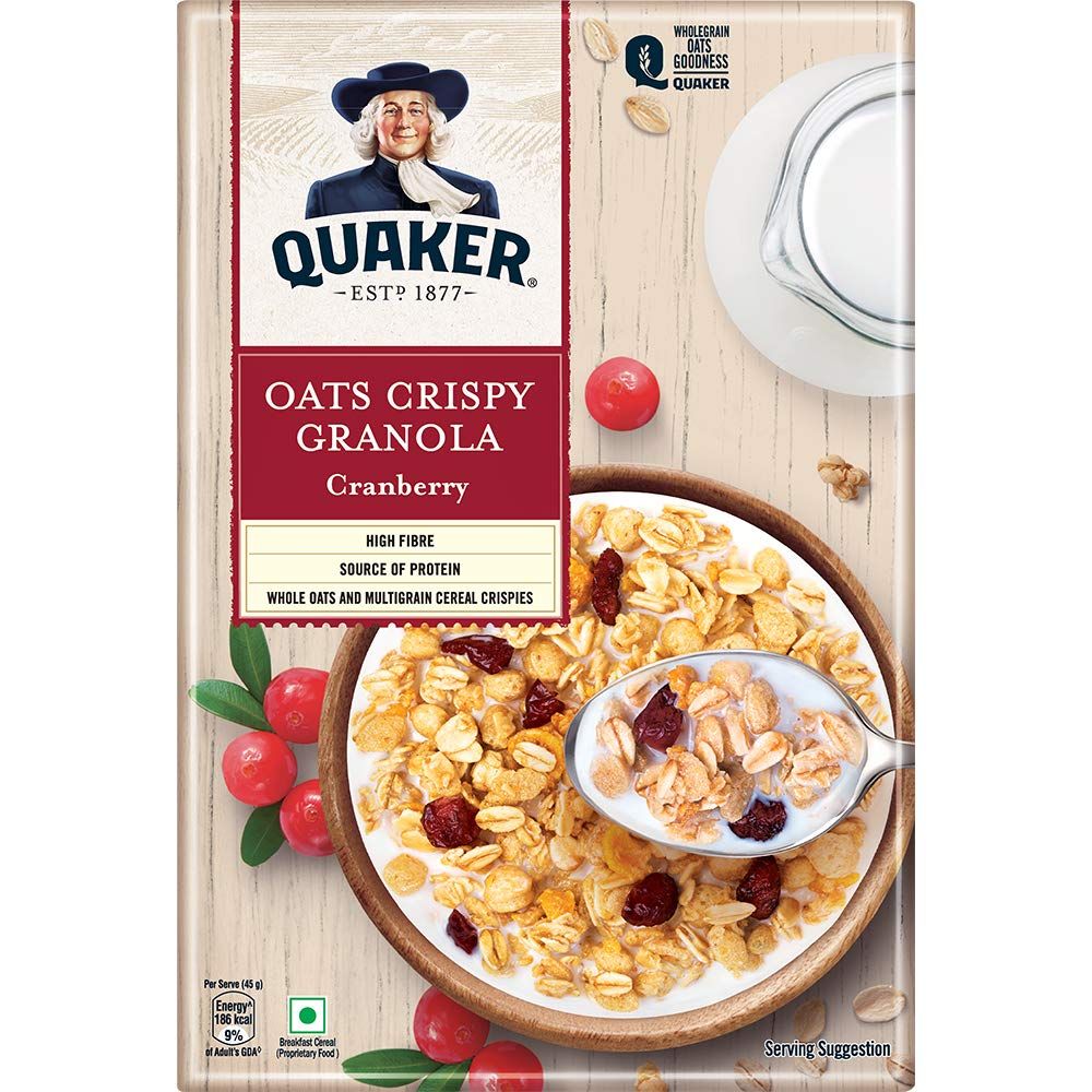 Quakar Oats Crispy Granola Cranberry Image