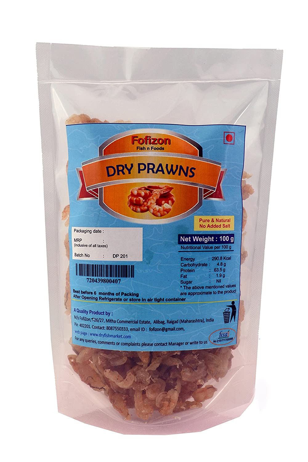 Fofizon Dry Fish Seafood Dry Prawns Image