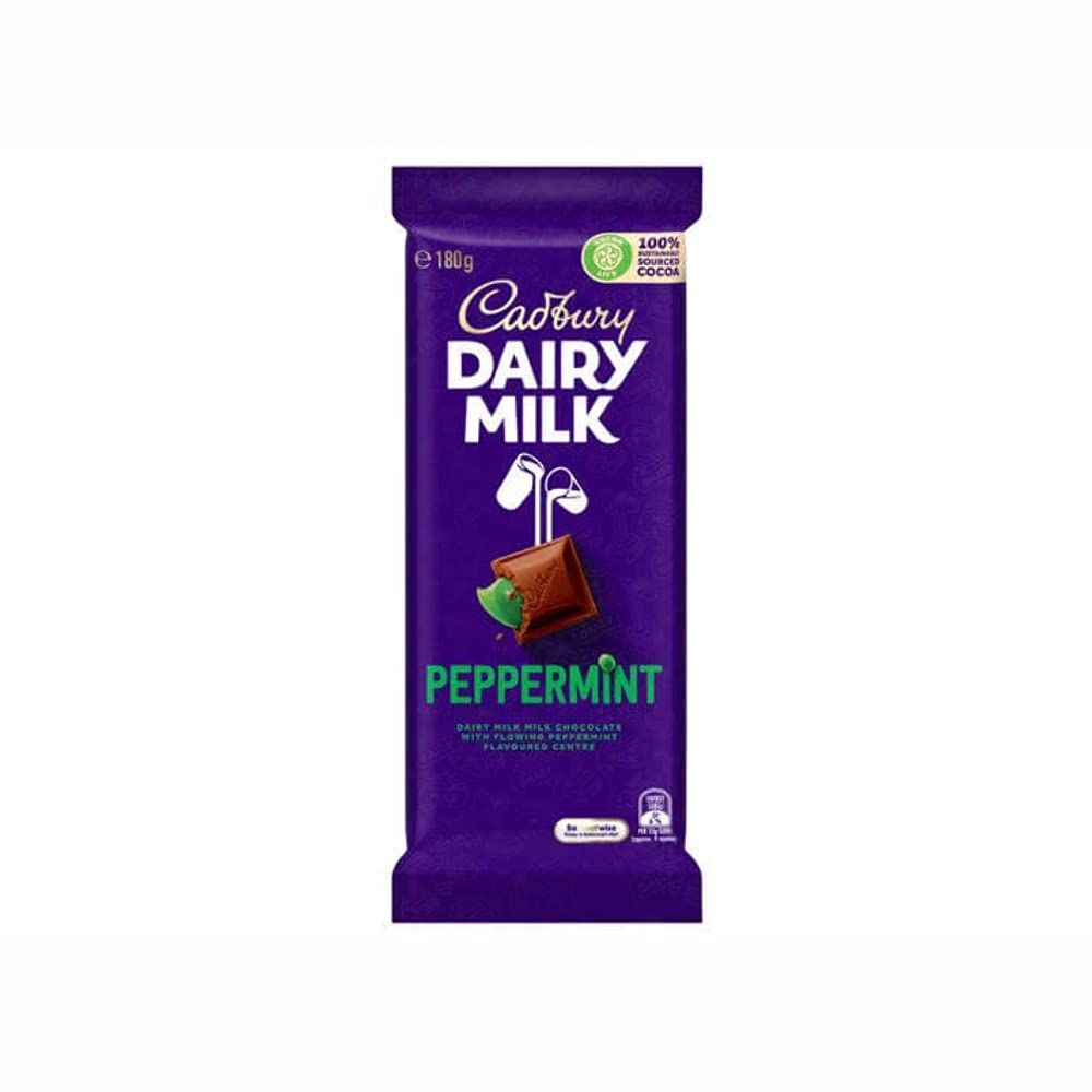 Cadbury Dairy Milk Peppermint Chocolate Bar Image