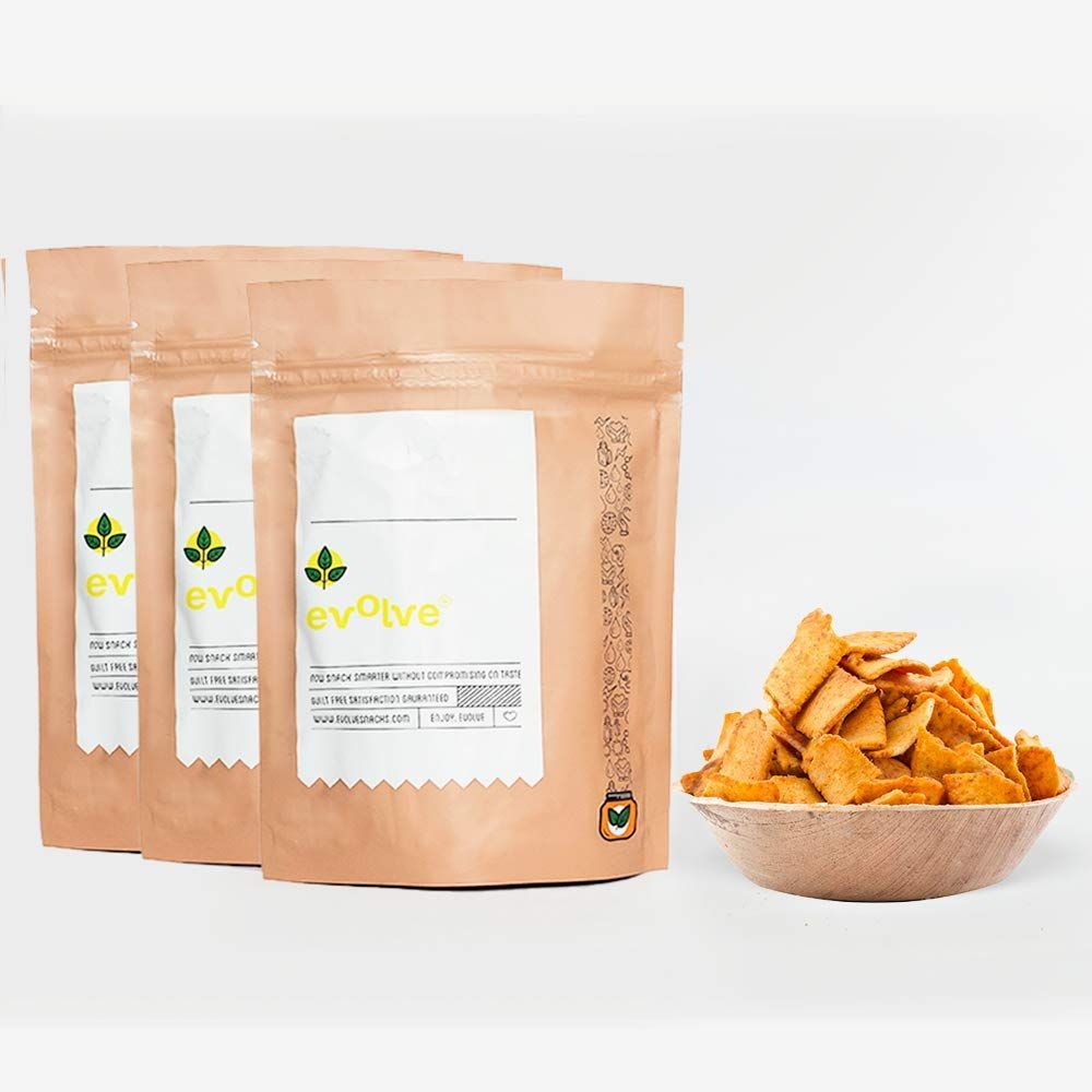 Evolve Healthy Snacks Natural Moong Daal Chips Image
