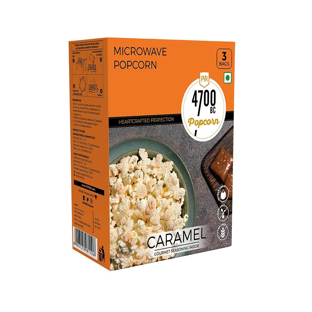 4700BC Popcorn Microwave Bag Caramel Image