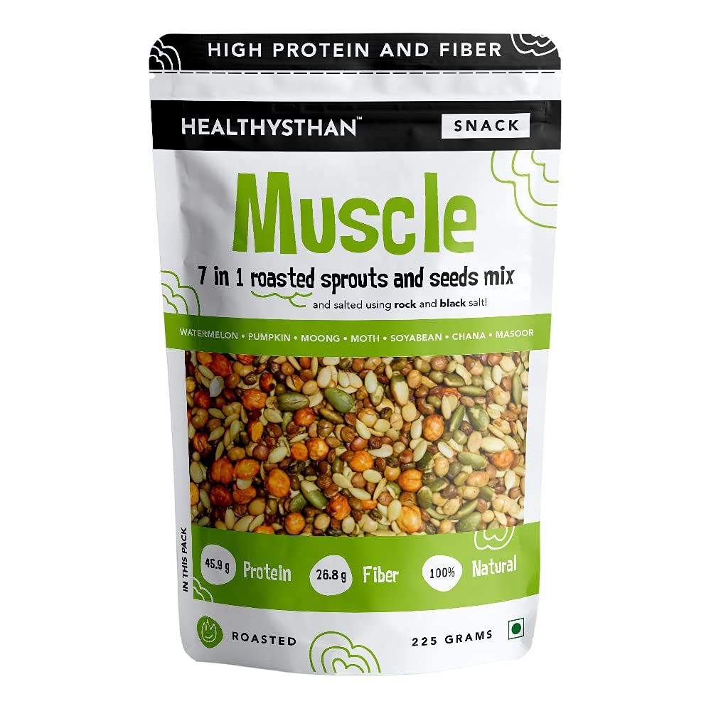 Healthysthan Muscle Roasted Sprouts and Seeds Mix Image