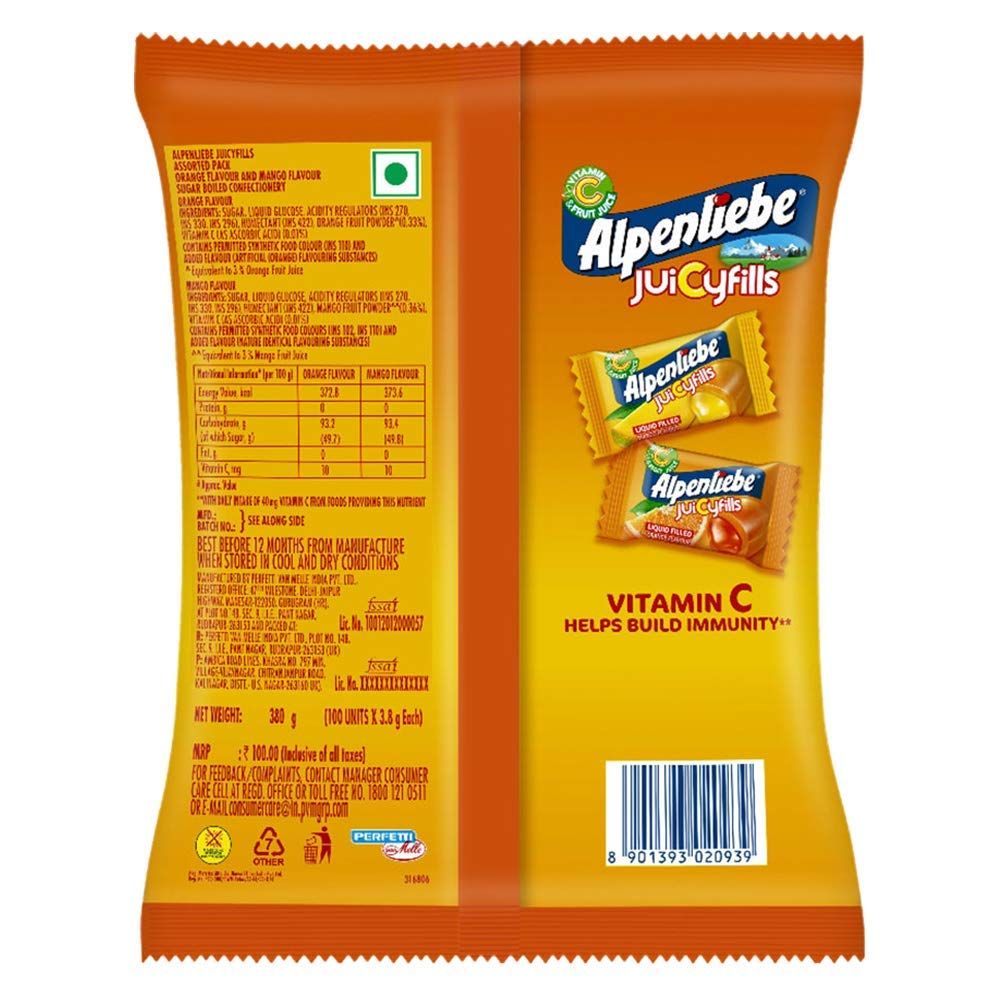 Alpenliebe Juicy Fills Orange & Mango Flavour Image