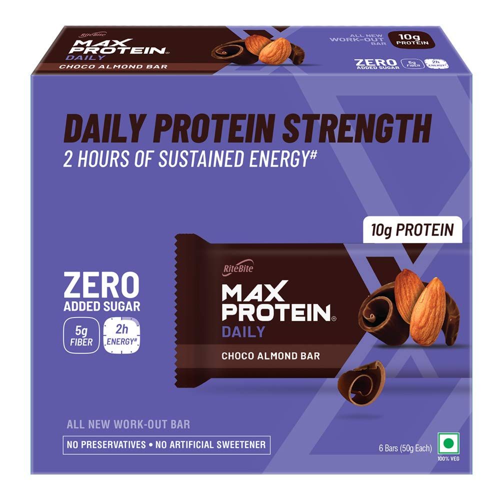 RiteBite Max Protein Daily Choco Almond Bar Image