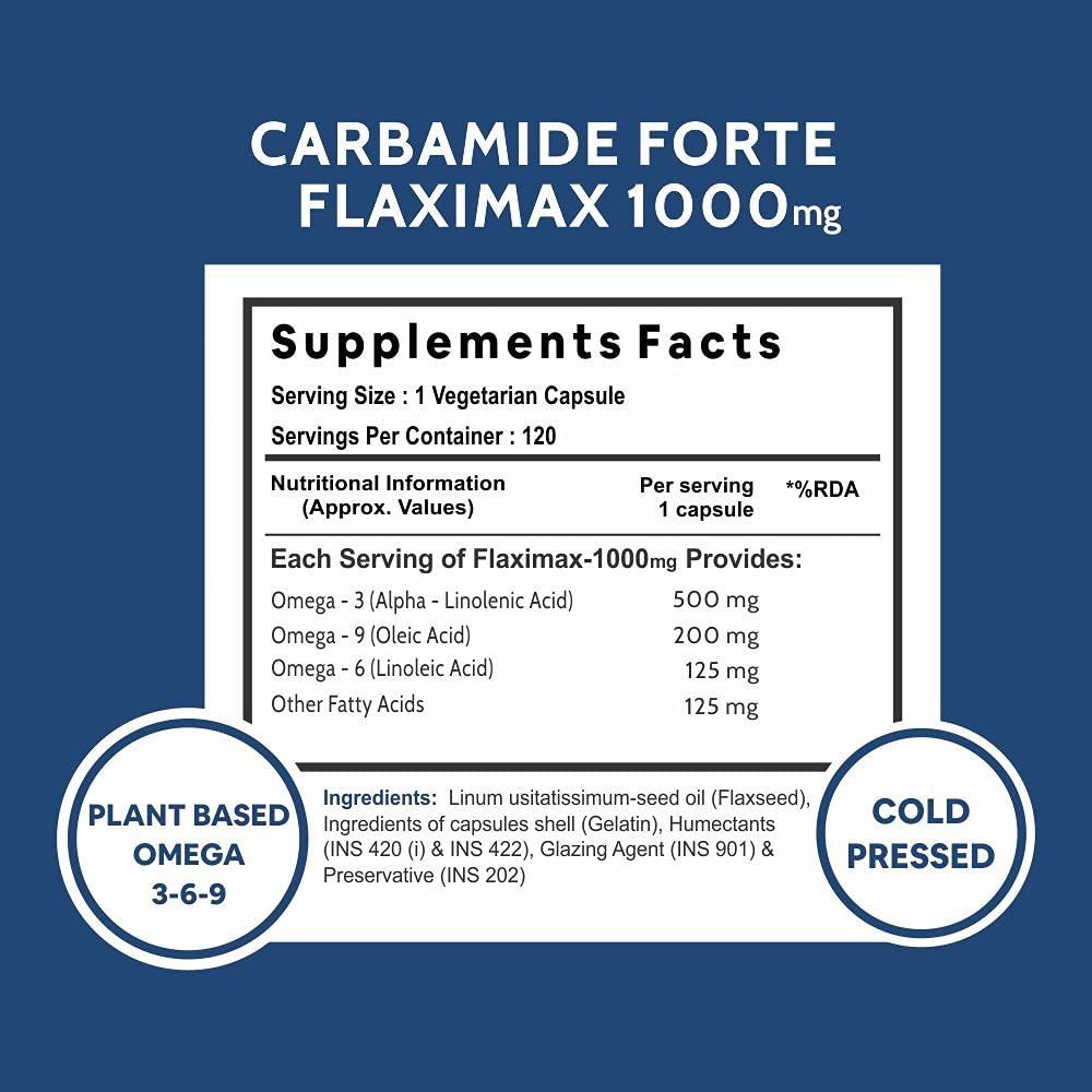 Carbamide Forte Cold Pressed Organic Flaxseed Oil Image