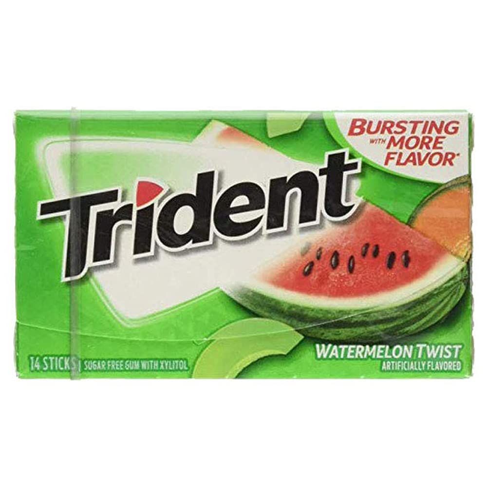Trident Watermelon Sugar Free Gum Image