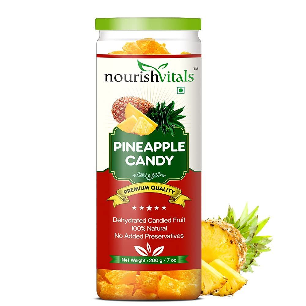 NourishVitals Pineapple Dried Dehydrated Fruits Image