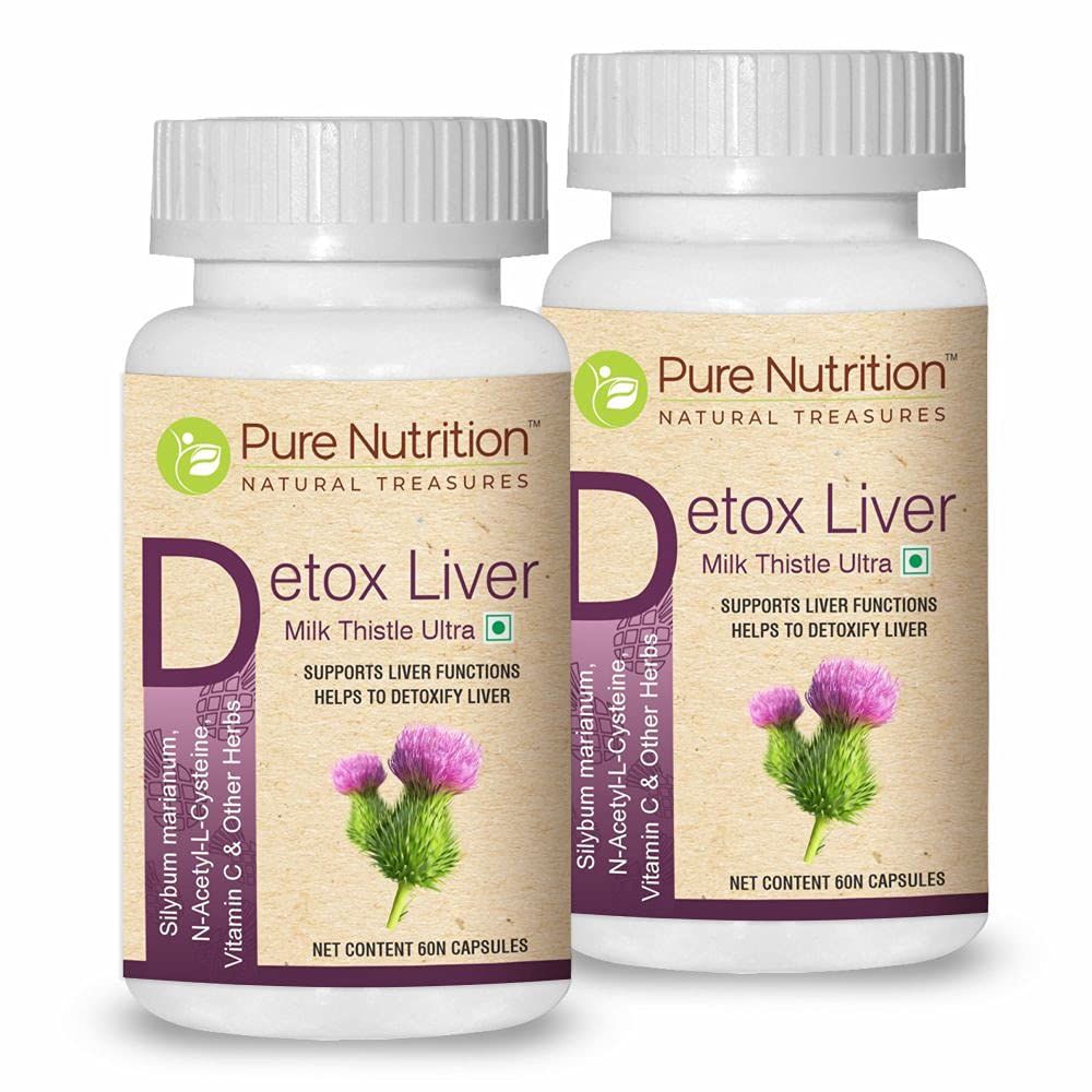Pure Nutrition Detox Liver Milk Thistle Ultra Capsules Image