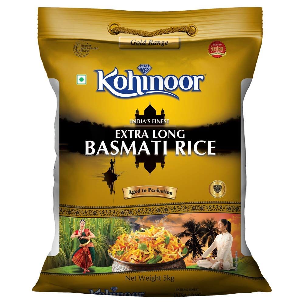 Kohinoor Gold Indai's Finest Extra Long Authentic Basmati Rice Image