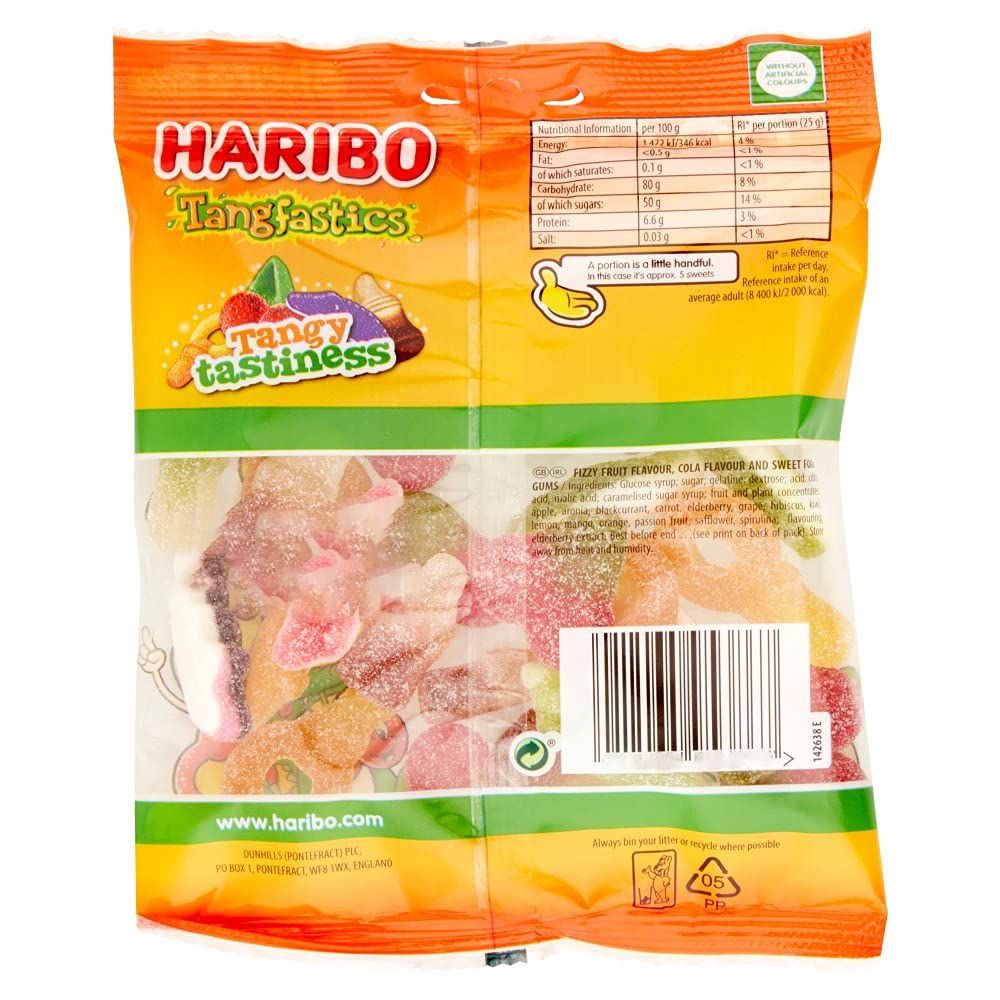 Haribo Tangfastics Jelly Beans Image