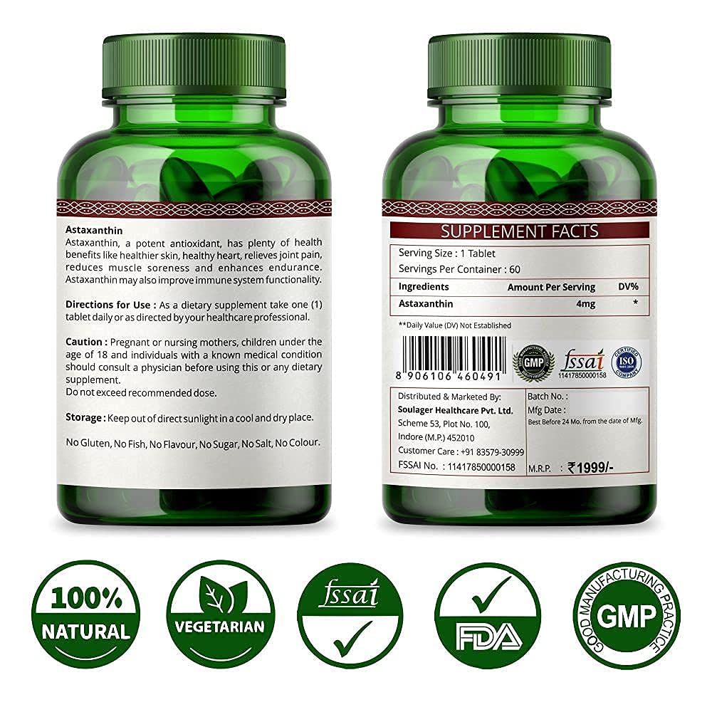 Simply Herbal Astaxanthin Supplement Capsules Image