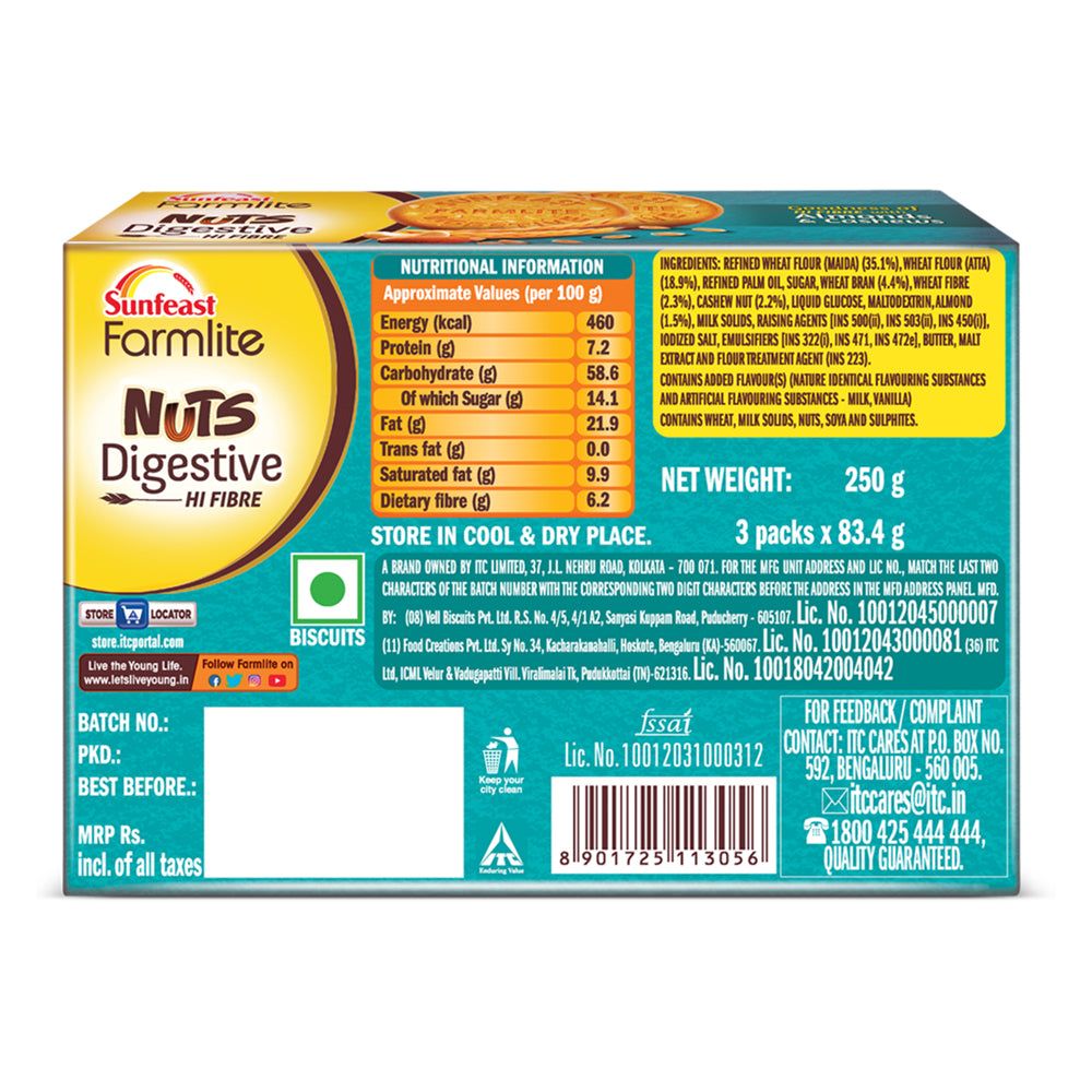 Sunfeast Farmlite Nuts Digestive Biscuit Image