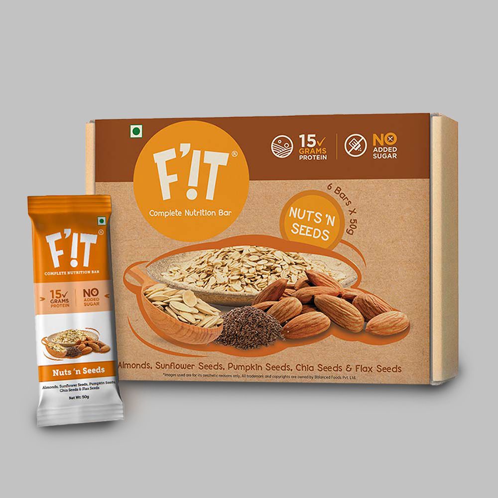 F'it Nuts N Seeds Nutrition Bar Image
