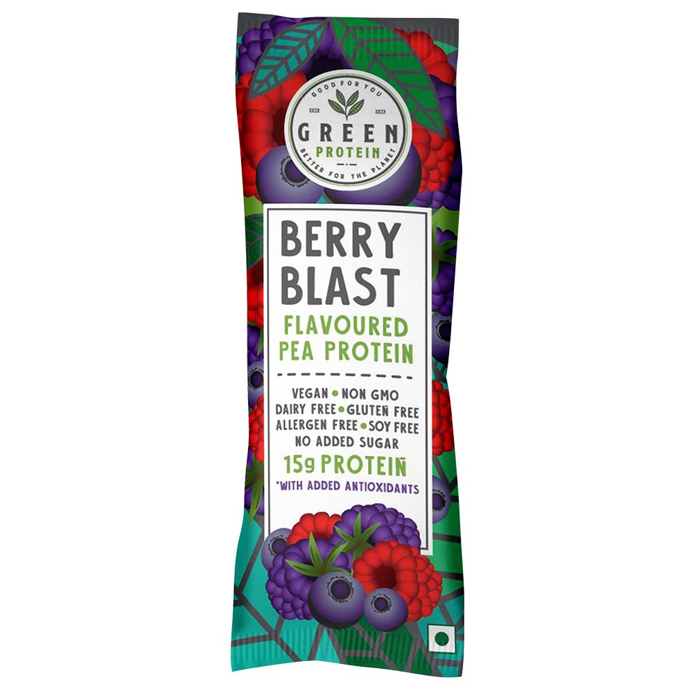 Green Protein Berry Blast Pouch Flavored Pea Protein Image