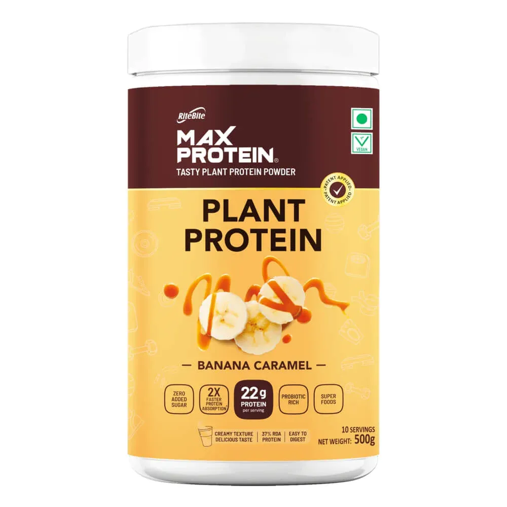 Max Protein Plant Protein with Banana Caramel Flavour Image