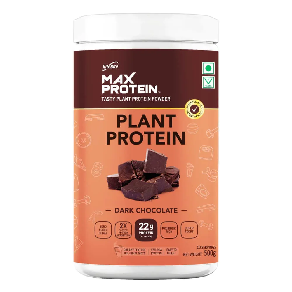 Max Protein Plant Protein Powder Dark Chocolate  Image
