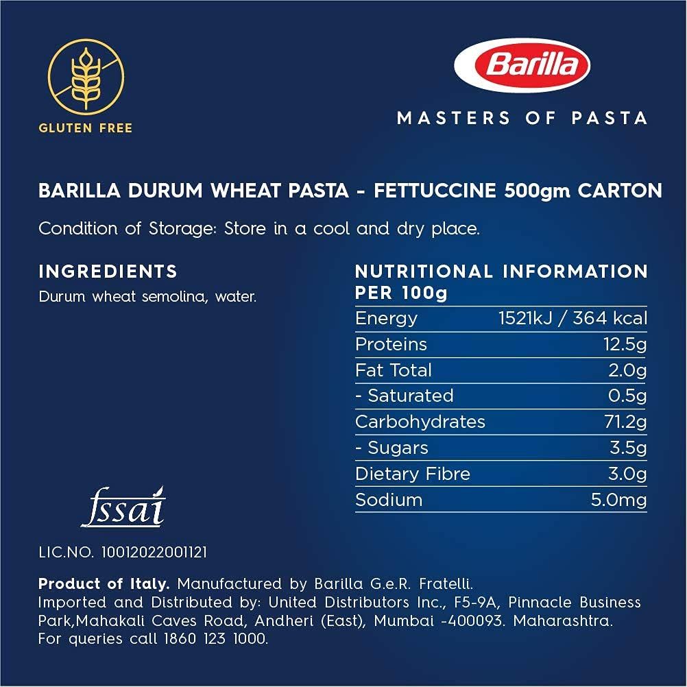 Barilla Pasta Fettuccine Durum Wheat Image