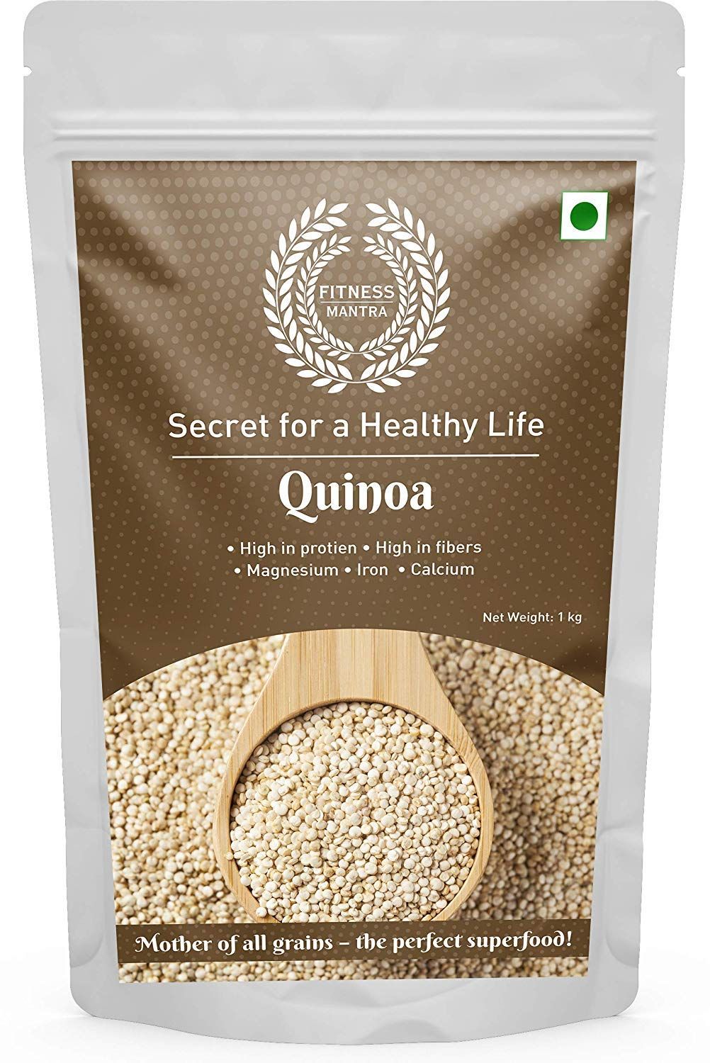Fitness Mantra Organic White Quinoa Seeds Image
