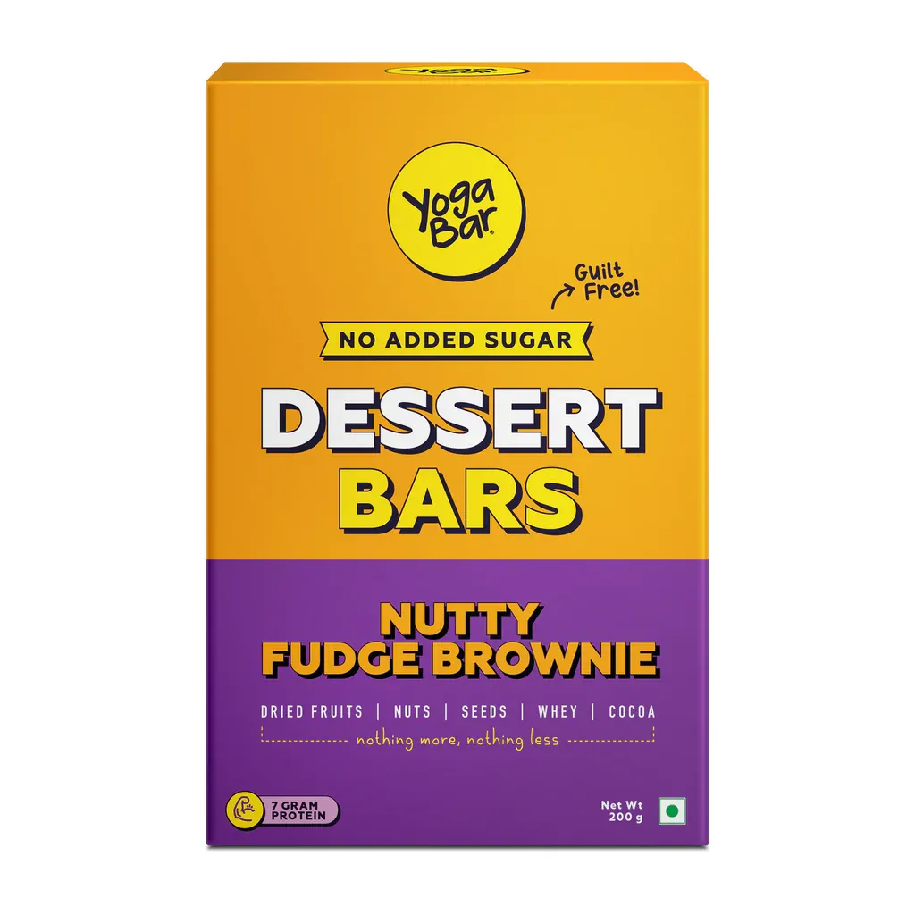 Yoga Bar Nutty Fudge Brownie Dessert Bars