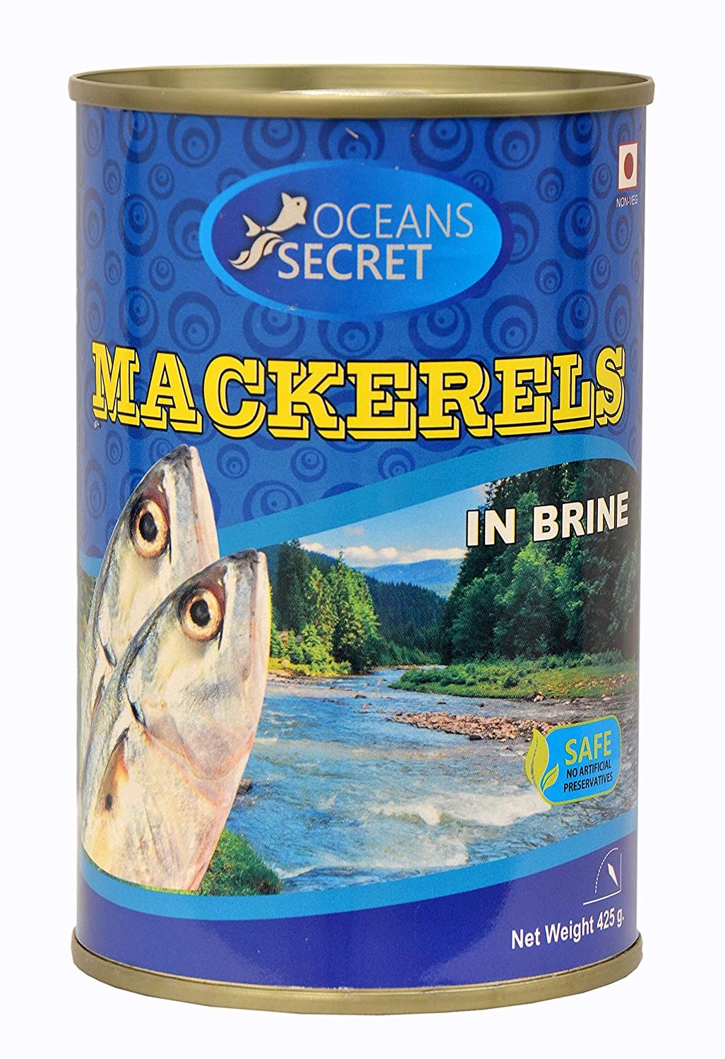 Ocean's Secret Canned Mackerels in Brine Image