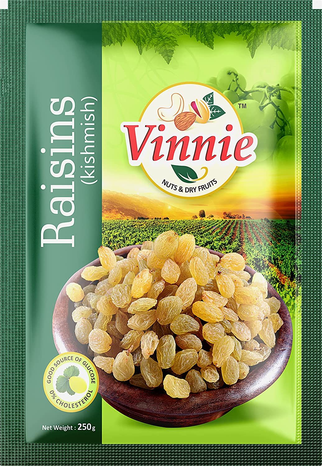 Vinnie Golden Fresh Raisins Premium Green Kishmish Image