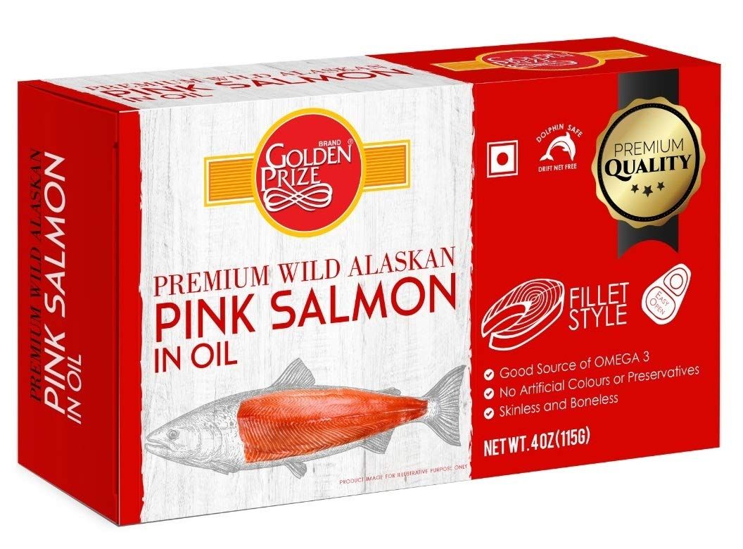 Golden Prize Wild Alaskan Pink Salmon Fillet in Oil Image