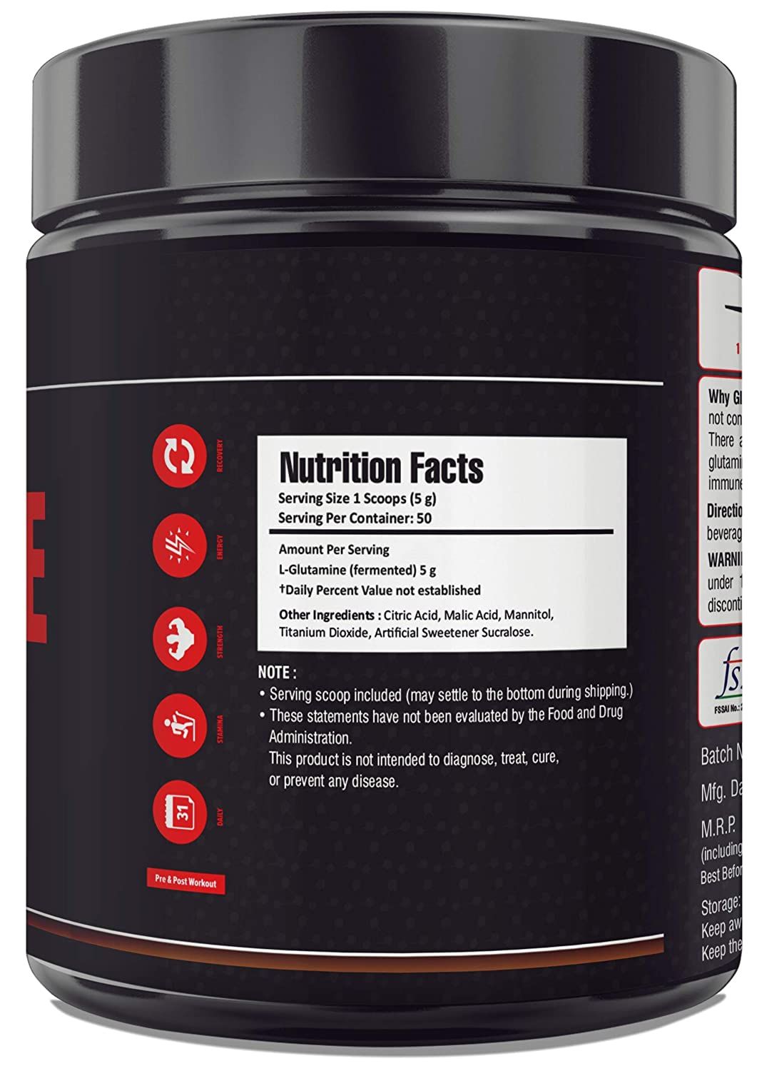 Mypro Sport Nutrition 100% Pure Glutamine Powder Image