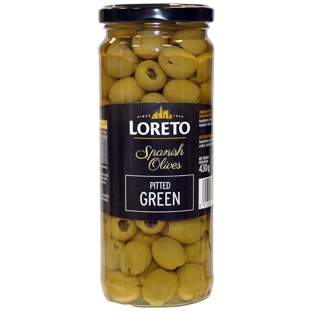 Loreto Pitted Green Olives Image