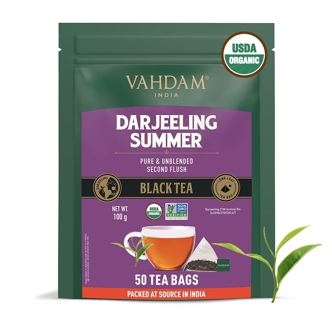 Vahdam Organic Premium Darjeeling Black Tea Image