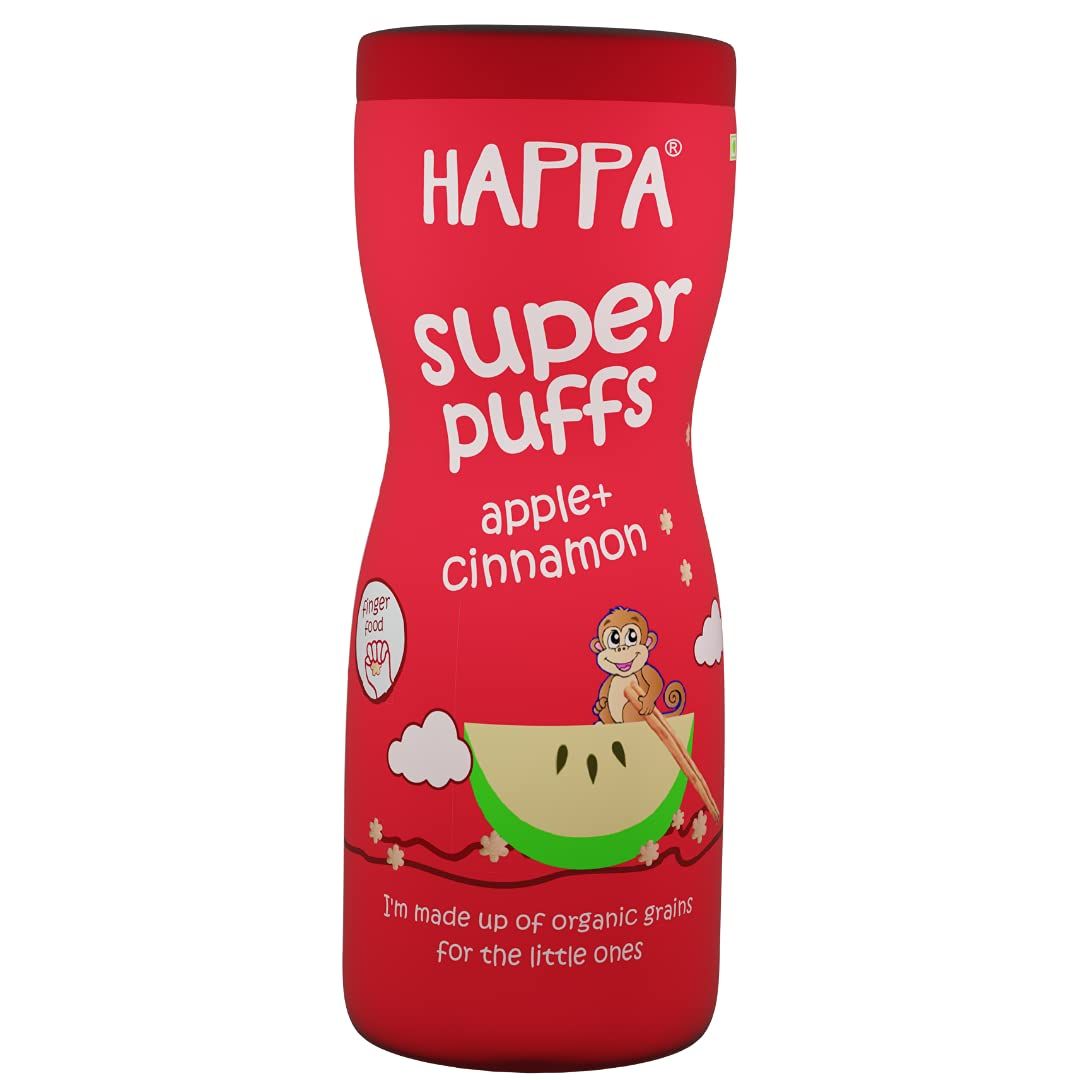 Happa Organic Multigrain Apple & Cinnamon Melts Super Puffs Image