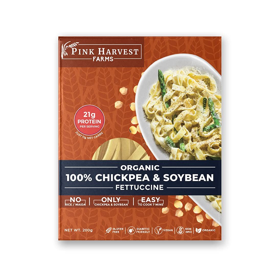 Pink Harvest Farms Chickpea and Soybean Fettuccine Pasta Image