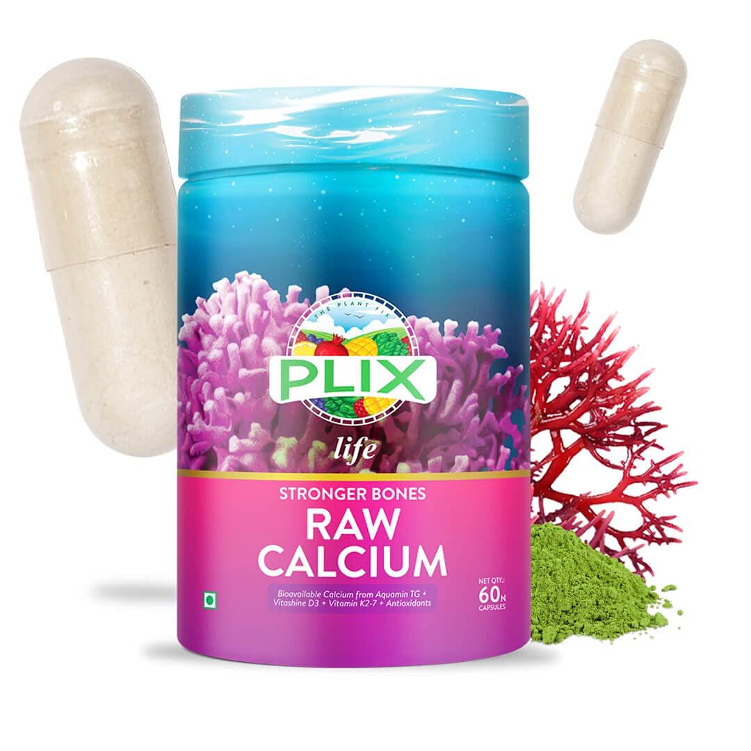 Plix Life Raw Calcium Capsules Image