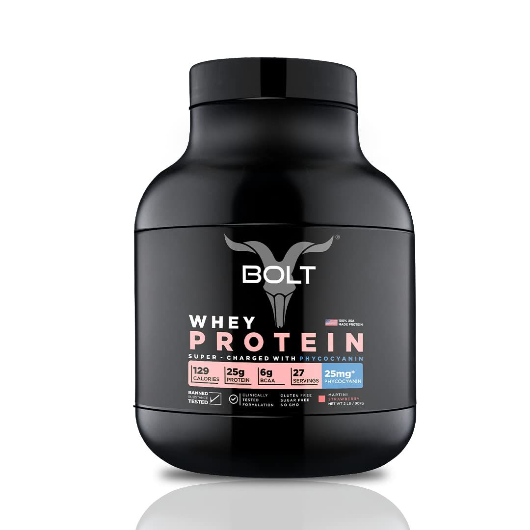 Bolt Whey Protein Powder Martani Strawberry Image