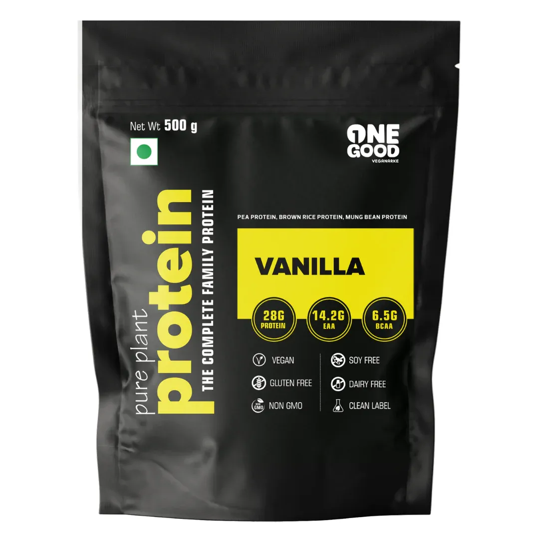 One Good Vegan protein Vanilla protein powder