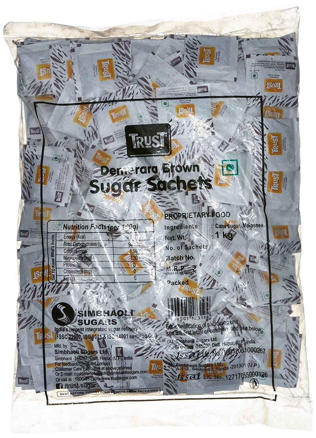 Trust Demarara Rectangular Brown Sugar Sachets Image
