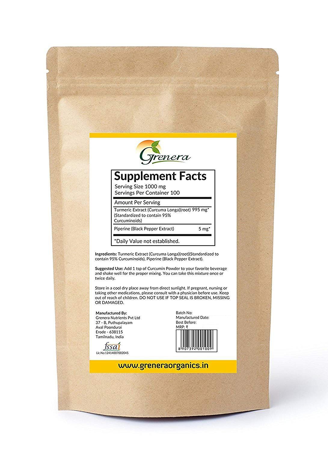 Grenera Curcumin Extract with Piperine Extract Image