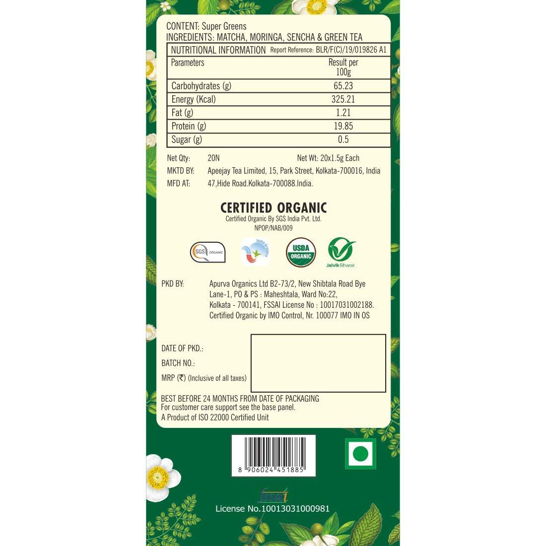 Typhoo Purifying Supergreen Organic Tea Image