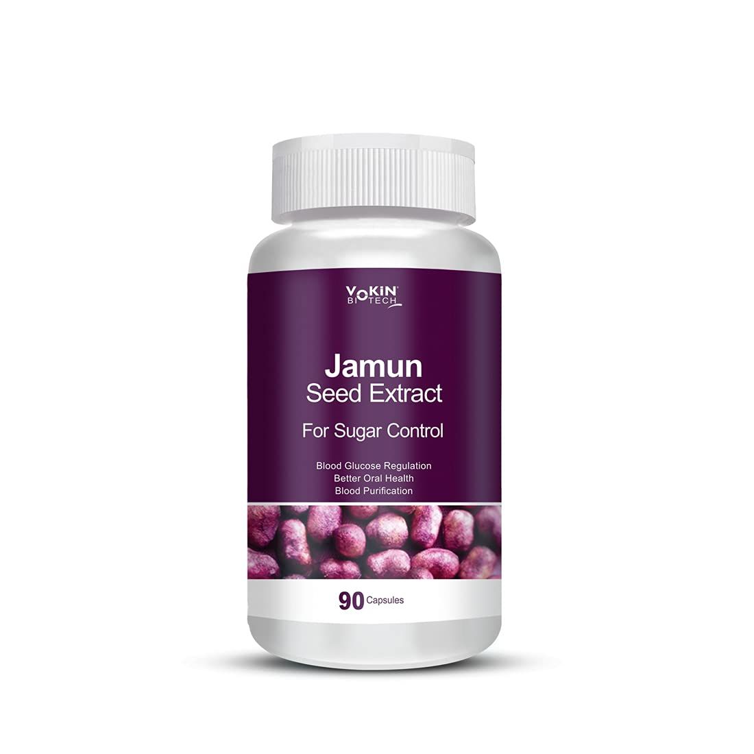 Vokin Biotech Jamun Seed Extract Support Capsules Image