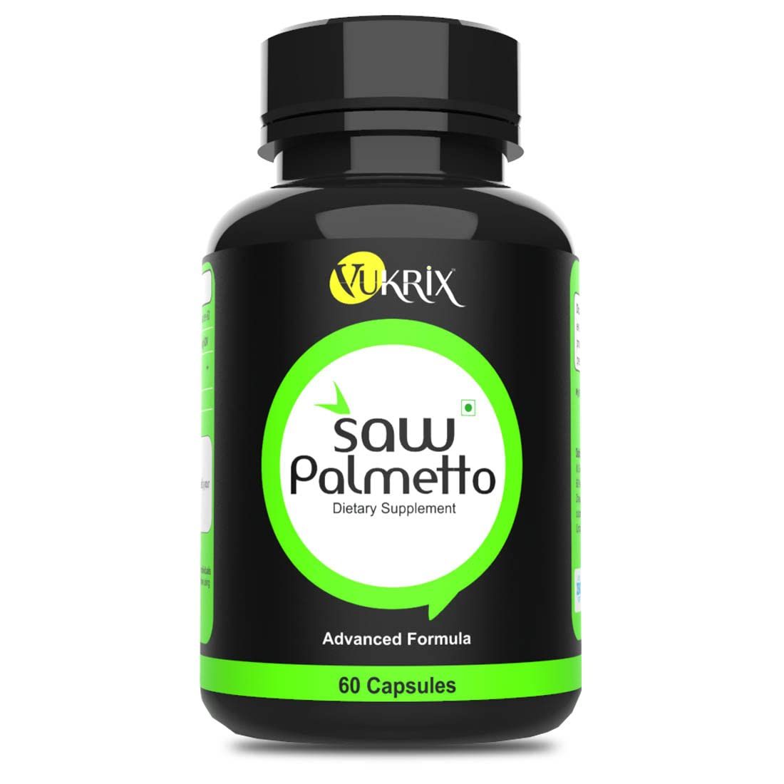 Vukrix Saw Palmetto Extract Supplement Capsules Image