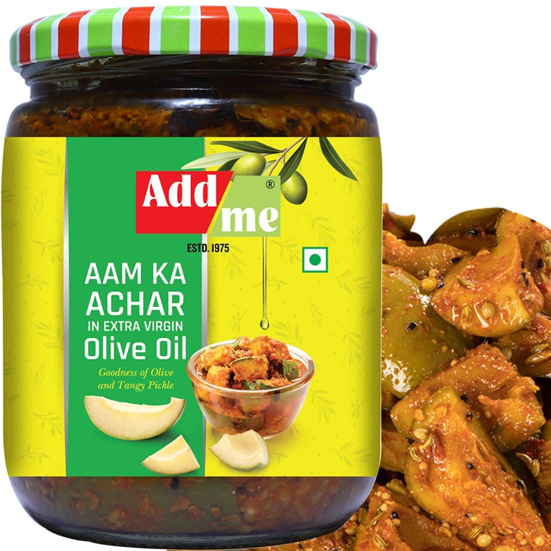 Add me Mango Pickle Aam Ka Achar in Extra Virgin Olive Oil Image