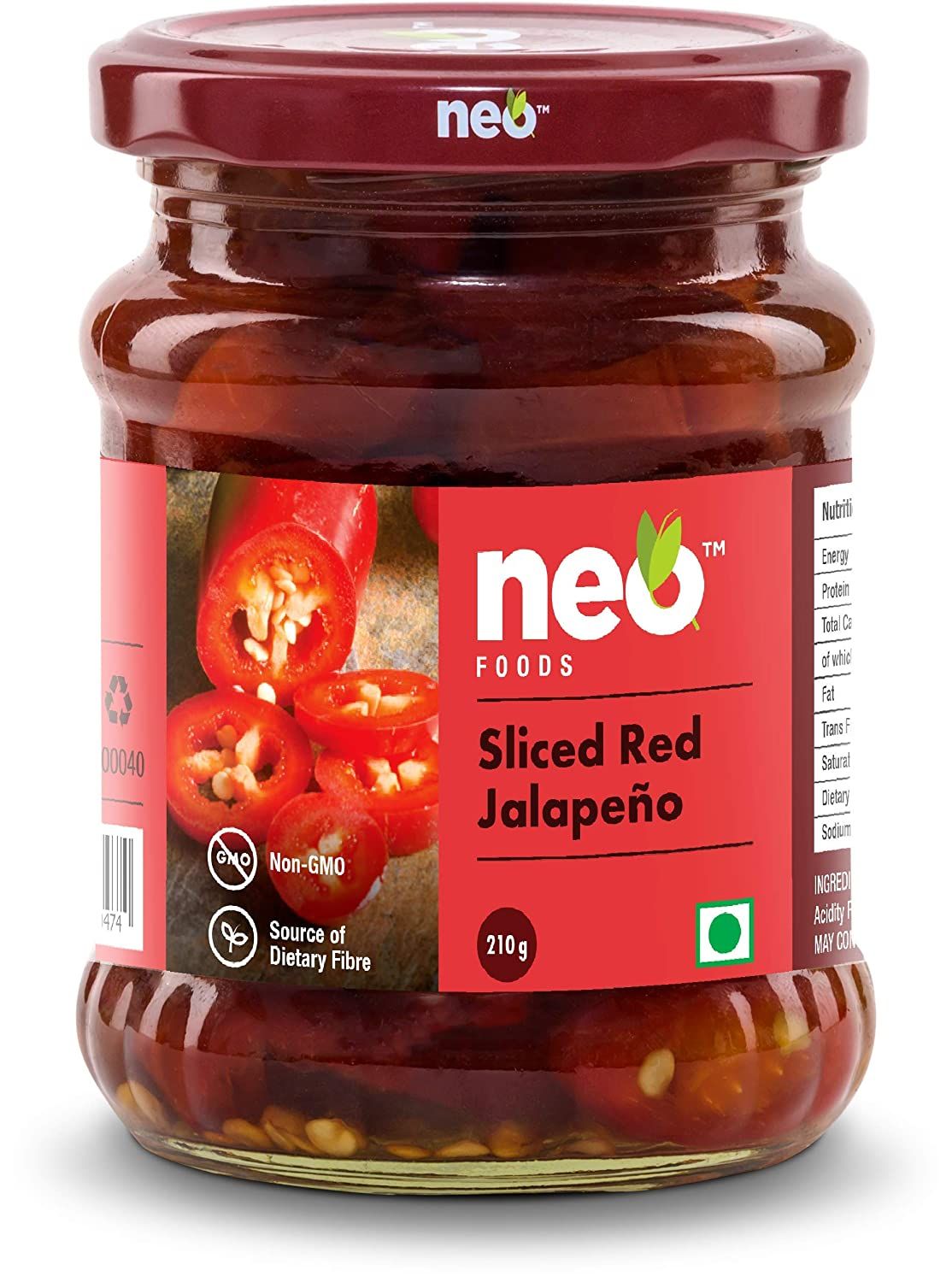 Neo Food Sliced Red Jalapenos Image