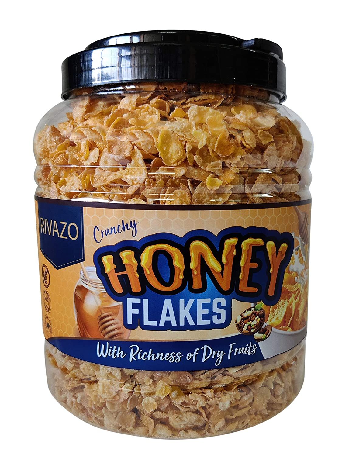 Rivazo Honey Corn Flakes with Real Dry Fruits and Nuts Image