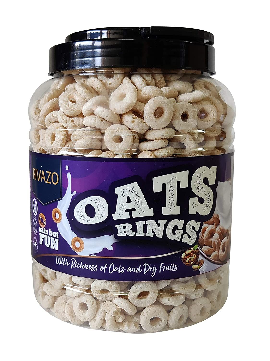Rivazo Whole Grain Oats Rings with Added Richness of Dry Fruits Image