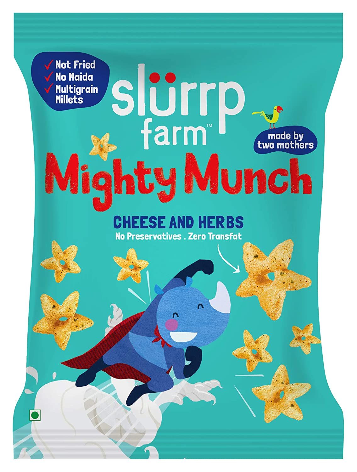 Slurrp Farm Tasty Mighty Munch Cheese and Herbs Image