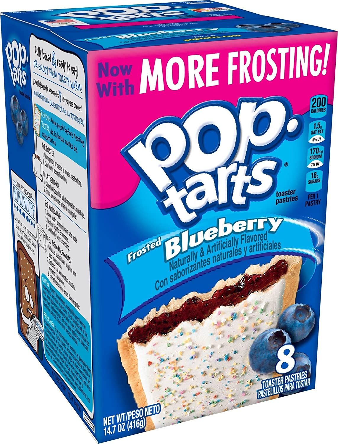 Pop Tarts Frosted Blueberry With Fruit Image