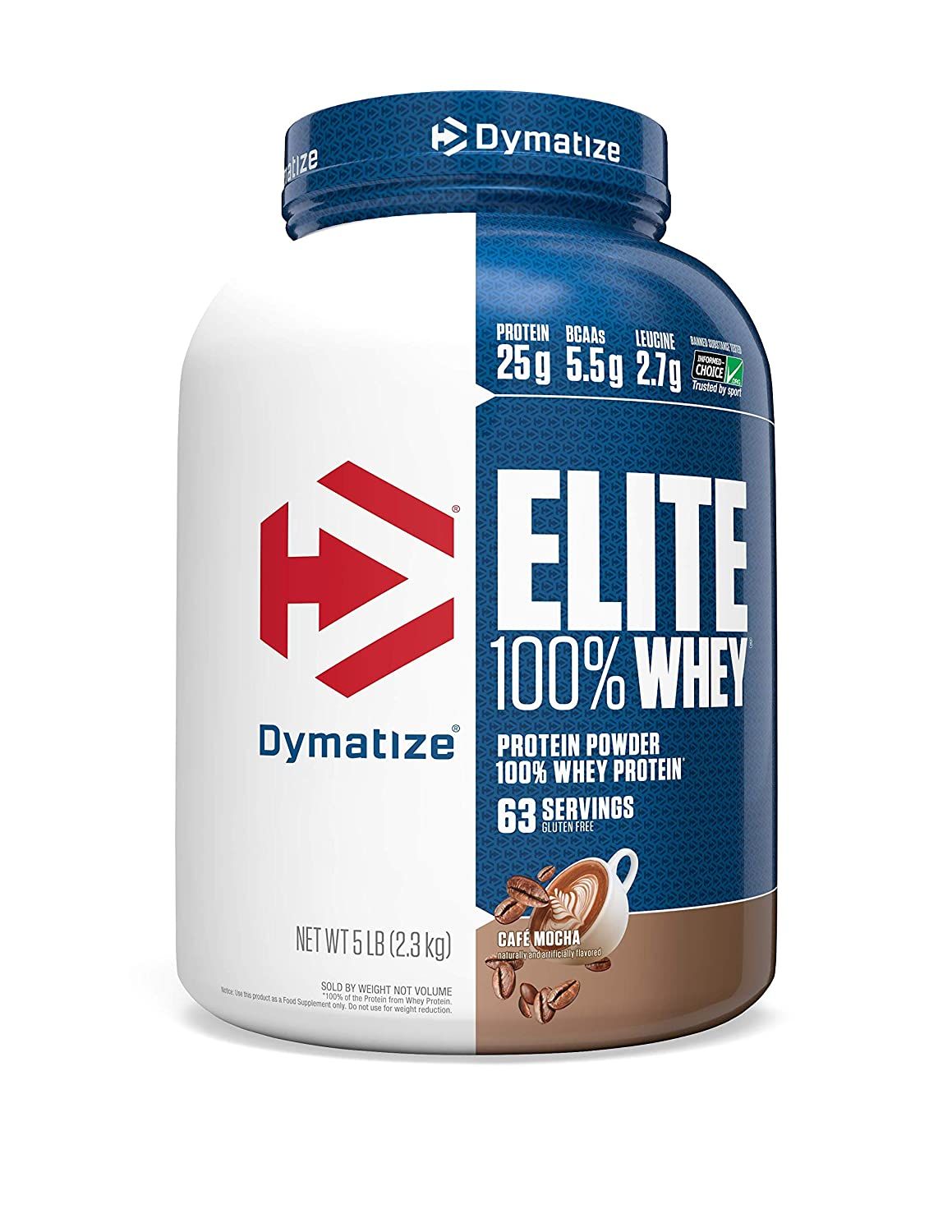Dymatize Nutrition Elite Whey Protein Supplement Powder Cafe Mocha Image
