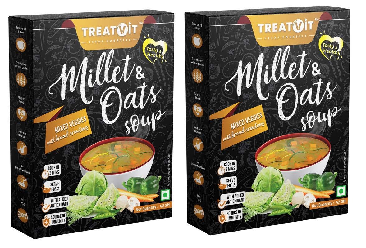 Treatvit Millet & Oats Mixed Veggies With Bread Croutons Image